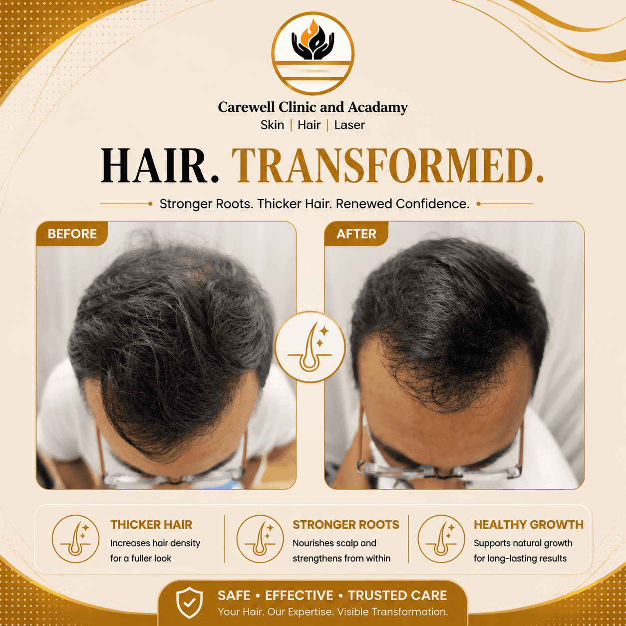 Hair treatment client result 3